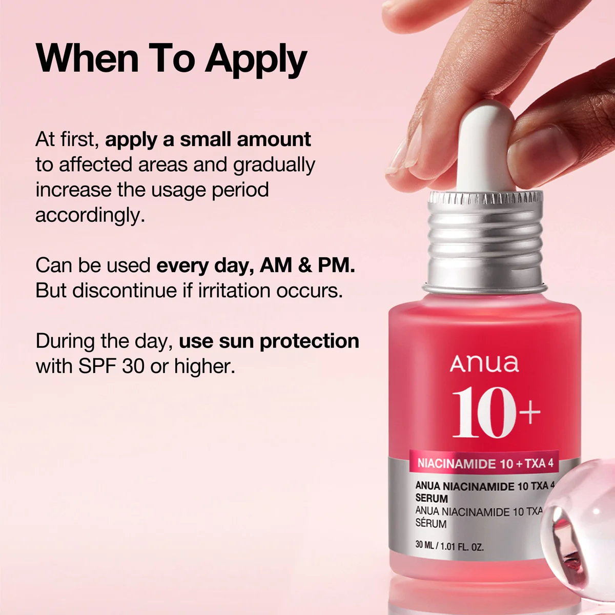 Anua Niacinamide 10% + TXA 4% Dark Spot Correcting Serum 30ml - الصورة 2