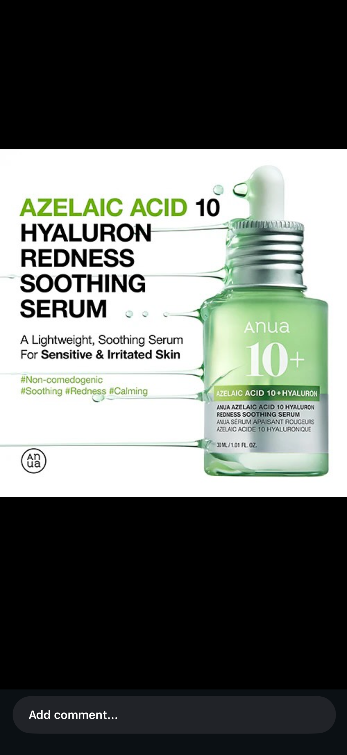 Anua Azelaic Acid 10 + Hyaluron Redness Soothing Serum 30ml - الصورة 5