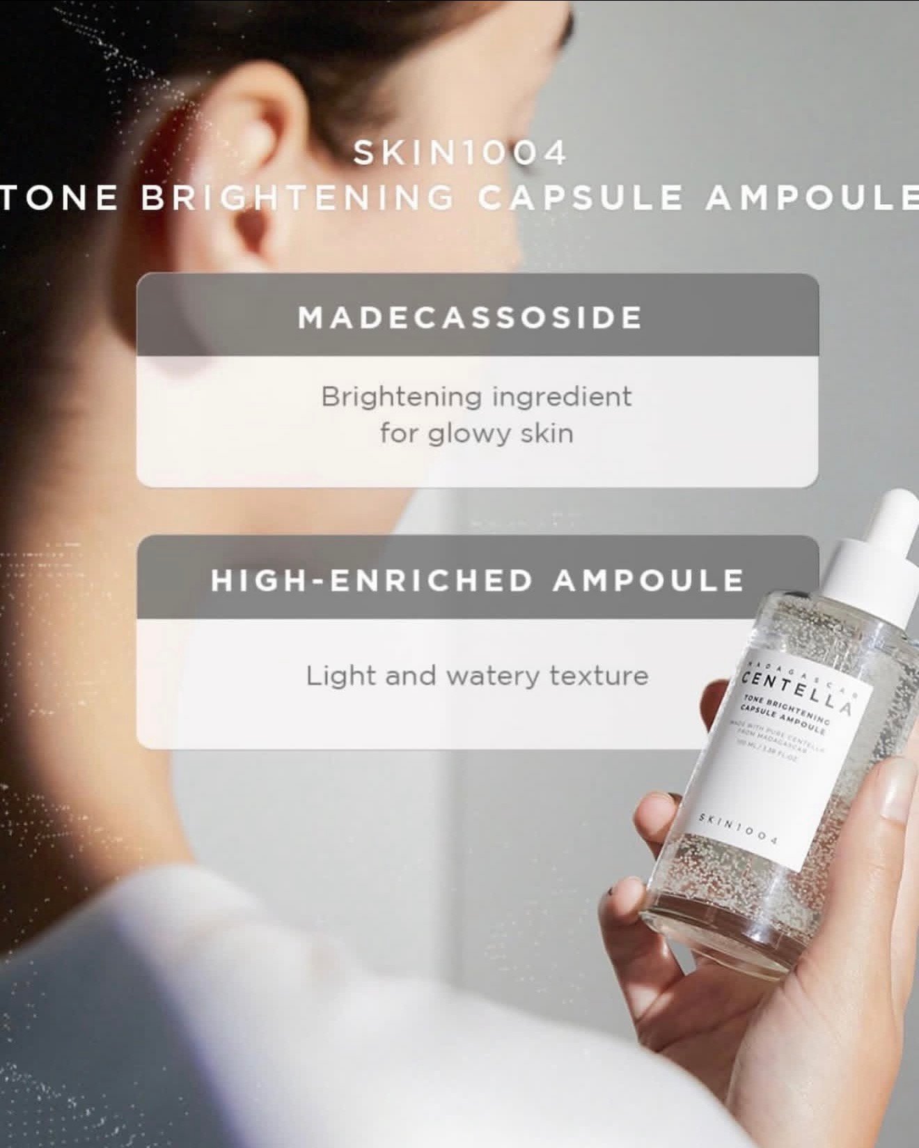 سيروم SKIN1004 Madagascar Centella Tone Brightening Capsule Ampoule لتفتيح وترطيب البشرة 100 مل - الصورة 6
