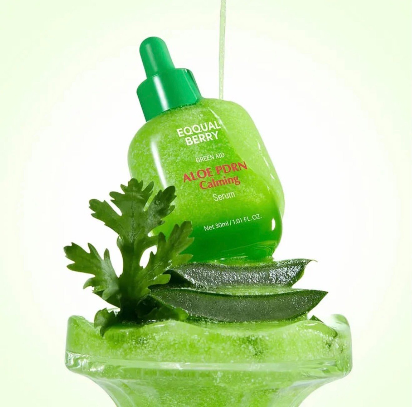سيروم EQQUALBERRY Green Aid Aloe PDRN Calming Serum لتهدئة وترطيب البشرة 30 مل - الصورة 2